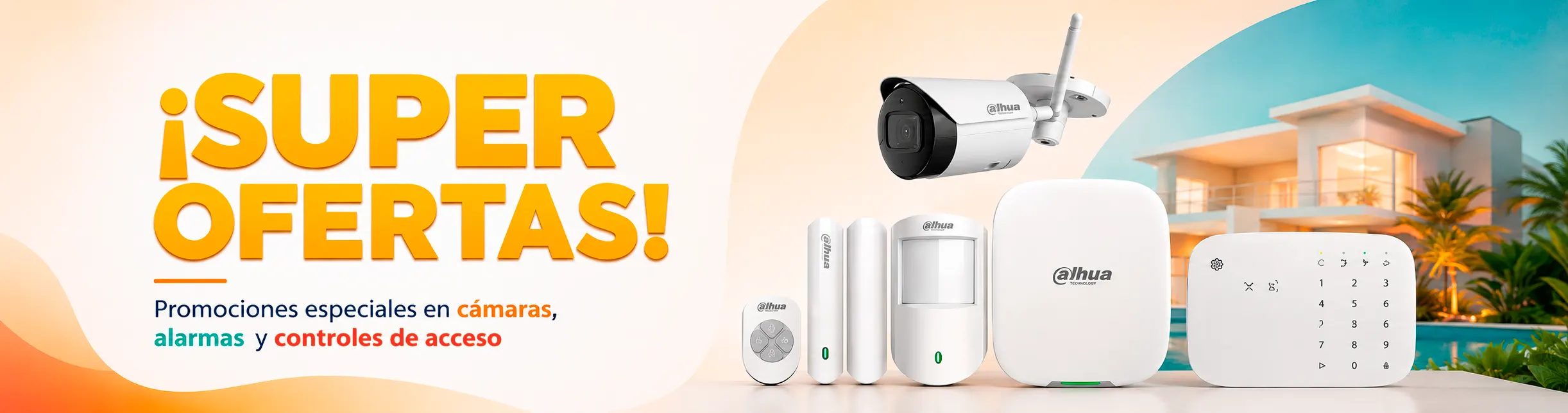 Super ofertas — Promociones en cámaras, alarmas y controles de acceso